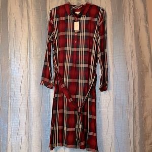 J.Jill Plaid T-shirt Dress Womens Size: XL Petite
